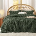 thumbnail image 1 of Juego de edredón Bedsure Queen verde oliva con 2 fundas de almohada, 1 of 5