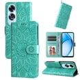thumbnail image 4 of Funda tipo cartera GANGXUN para OPPO A60 4G , diseño girasol, cuero PU, soporte, cierre magnético, tarjetero, 4 of 5