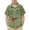 A251 Army Green, variant on Toddler Children Funny Graphic Button Up Tops Cute Winking Tongue Face Print Short Sleeve Shirts Casual Summer Playwear School Outfit For Boys Novelty Comfy Clothing