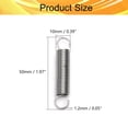 thumbnail image 2 of HUGFEGWE Extended Compressed Spring Wire Diameter 0.05", OD 0.39", Free Length 1.97",Stainless Steel Dual Hook Tension Spring for Production Assembly Furniture Mechanism Maintenance 1.2x10x50mm 3PCS, 2 of 8