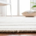 thumbnail image 6 of Safavieh  Dhurries Drema Hand-knotted Stripe Area Rug Brown/Ivory 3' x 5' 3' x 5' Indoor, Handmade Living Room, Bedroom Rectangle, 6 of 8