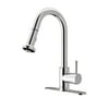 Vigo Pull-Out Spray Kitchen Faucet with Deck Plate
