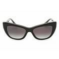 thumbnail image 2 of Dolce & Gabbana DG 4417 Plastic Womens Cat-Eye Sunglasses Black/Transparent Grey 54mm Adult, 2 of 2