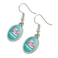 thumbnail image 2 of Cute Kawaii Strawberry Milk Cow Novelty Dangling Drop Oval Charm Earrings, 2 of 4