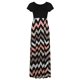 thumbnail image 1 of Vestido de mujer, cuello redondo, manga corta, verano, fiesta maxi, vestido de playa Irfora Gris/3X-grande, 1 of 3