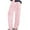 Pink, variant on Dealovy Plus Size Joggers for Women Warm Fleece Elastic Waist Pajama Pants Comfy Graphic Straight Tube Home Trousers
