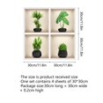 thumbnail image 4 of Pegatinas de pared Decoración de plantas en macetas Pegatinas de pared Fondo de pared Decoración de habitación Pegatinas de pared Pegatinas de pared autoadhesivas Akmoler, 4 of 7
