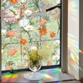 thumbnail image 4 of AFQH 1M/2M Colorful for Rainbow Static Window Film: Removable PVC Floral Design, 4 of 8