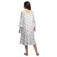 thumbnail image 3 of Moomaya Cotton A-Line Flared Sleepwear For Ladies WoMen's Nightdress, 3 of 6
