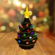 thumbnail image 4 of Árbol de Navidad de cerámica 18,8 Cm Pequeño árbol de Navidad Mini árboles colocados Escritorio Decoración para hogar Iluminación Decoración navideña, perfecl Árbol de Navidad de cerámica, 4 of 6
