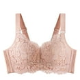 thumbnail image 2 of Einccm Women Wireless Lace Bra Comfortable Breathable Hollow Out Everyday Bralette Soft Support Charming Design for Daily Wear, 2 of 8