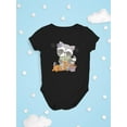 thumbnail image 3 of Cute Baby Racoon Halloween Bodysuit Infant -Image by Shutterstock,  6 Months, 3 of 4