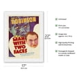 thumbnail image 2 of The Man with Two Faces - Starring Edward G. Robinson & Mary Astor - Directed by Archie Mayo - Vintage Film Movie Poster c.1934 - Japanese Unryu Rice Paper Art Print (Unframed) 17 x 22 in, 2 of 4