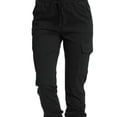 thumbnail image 3 of Pantalones Cargo para Mujer,Pantalones Cargo Informales para Mujer, Pantalones Cargo para Mujer, Joggers con Cintura elástica para Mujer, Grado Profesional, 3 of 6