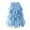 Sky Blue, variant on Women's Summer Skirts Skirt Elegant A-Line Mesh Design Solid Color High Waist Long Hemline for Women Black One Size