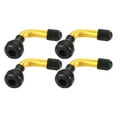 thumbnail image 1 of Unique Bargains 4 Pcs Car PVR50 Tubeless Tire Valve Stem Universal for Cars RV Bicycles Motorcycles Trailers Gold Tone, 1 of 8
