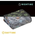 thumbnail image 3 of Elegant Comfort Glow in the Dark Lightweight Throw Blanket-All Season Decorative Perfect Gift for Kids Throw Blankets, 50 X 60 inches, Outer Space, 3 of 4