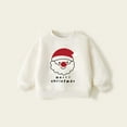 thumbnail image 5 of Chandail à Col Rond Imprimé pour Petits Enfants, Manches Longues, Chandail Confortable pour Filles, Haut à Capuche, Tenue Décontractée, Tenue de Vacances Festive, Tenue à Capuche pour Petite Fille, Vêtements d'Été pour Bébé Garçon, Grande Fille, Blanc Ani 5-6 Ans, 5 of 5
