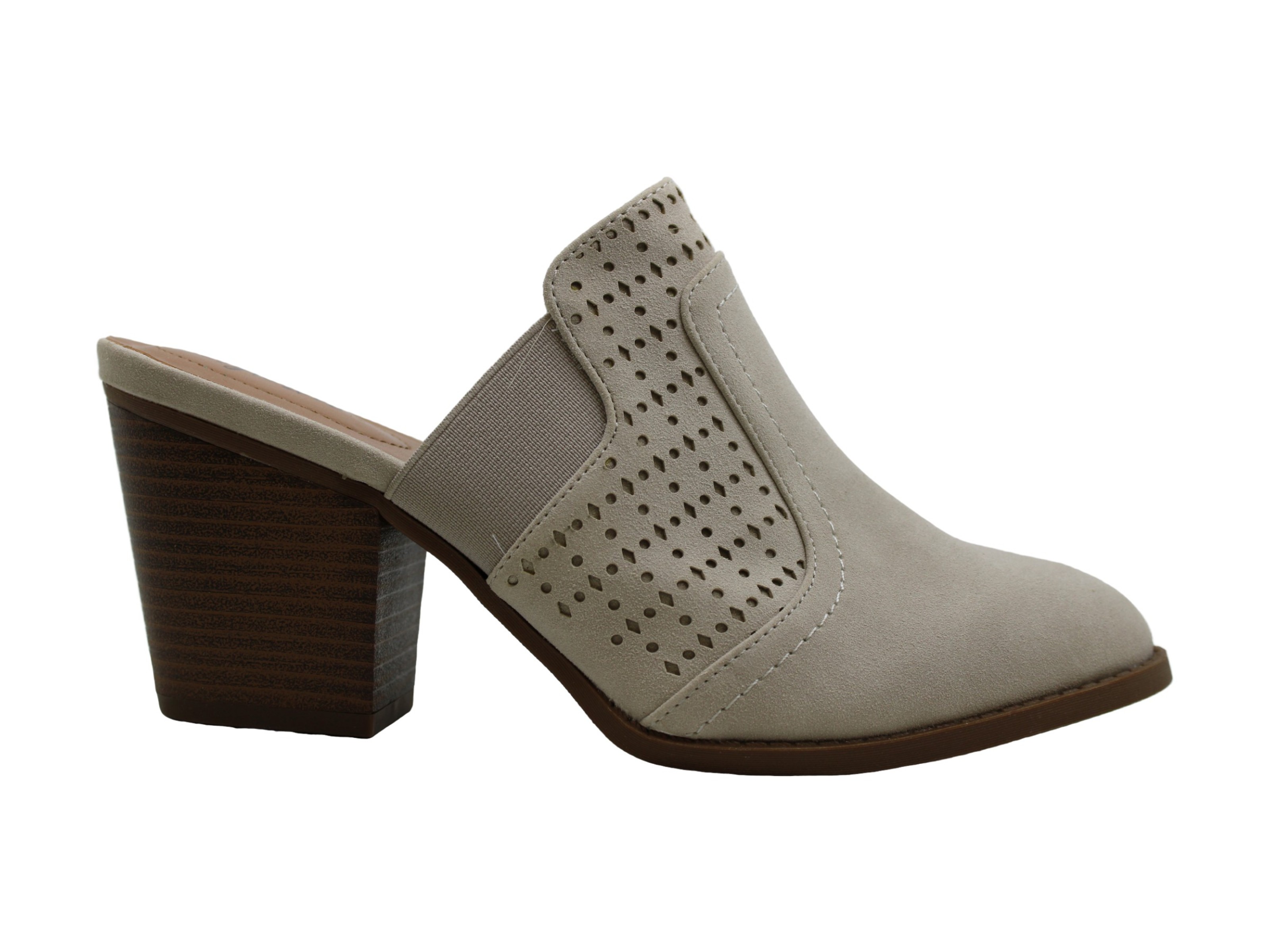 closed toe wedge mules