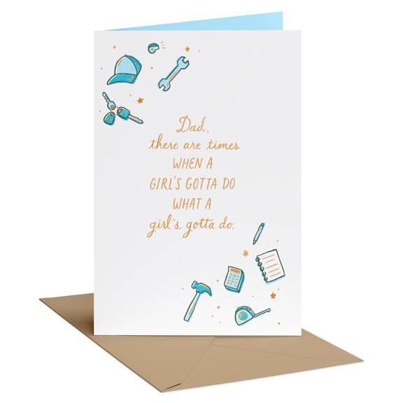 American Greetings Father's Day Card for Dad from Daughter (Dad, Tools and Tasks)