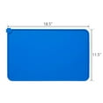 thumbnail image 2 of GLUAAE Found Silicone Waterproof Dog Cat Pet Food Mats Tray - Non Slip Pet Dog Cat Bowl Mats Placemat - FDA Grade Dog Pet Cat Feeding Mat-BLUE, 2 of 8