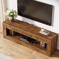 thumbnail image 2 of Tribesigns 47" Solid Wood TV Stand for 32/43/55" TVs, Farmhouse TV Console with Storage, Low Media Console Television Stands for Living Room, Bedroom, 2 of 11