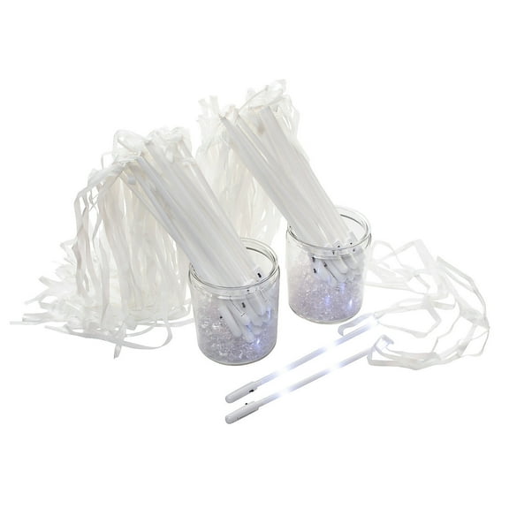 Fun Express Bulk 48 Pieces Light-up Ribbon Wands