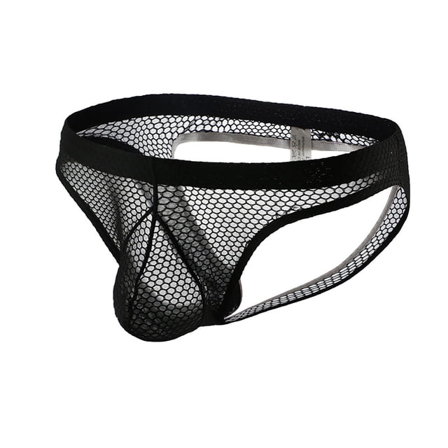 LSLJS Men's Fashion Shorts Mesh Breathable Sexy Underpants, Men's Briefs
