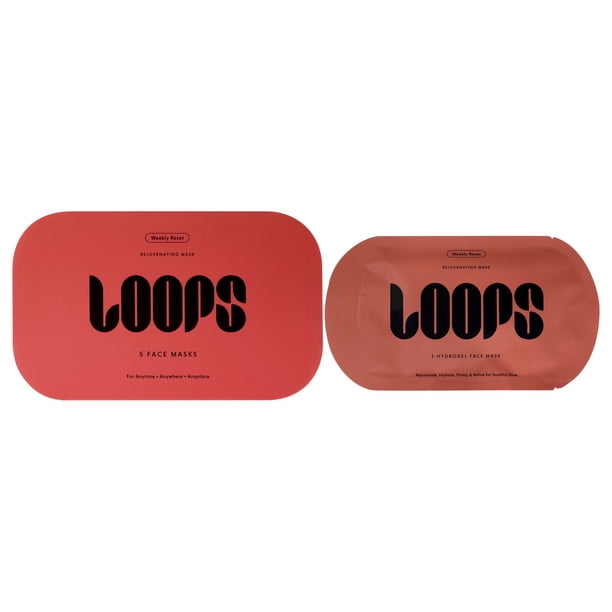 Kit de Mascarilla facial rejuvenecedora Loops 5 piezas reinicio semanal para mujeres