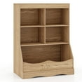 thumbnail image 1 of Costway 34.5" Kids Bookshelf  with Anti-Tipping Kits Multi-functional Display Rack Natural, 1 of 10