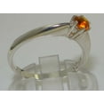 thumbnail image 4 of LBG British Made 925 Sterling Silver Natural Citrine Womens Engagement Ring - 33 size options - Size 9.5, 4 of 7