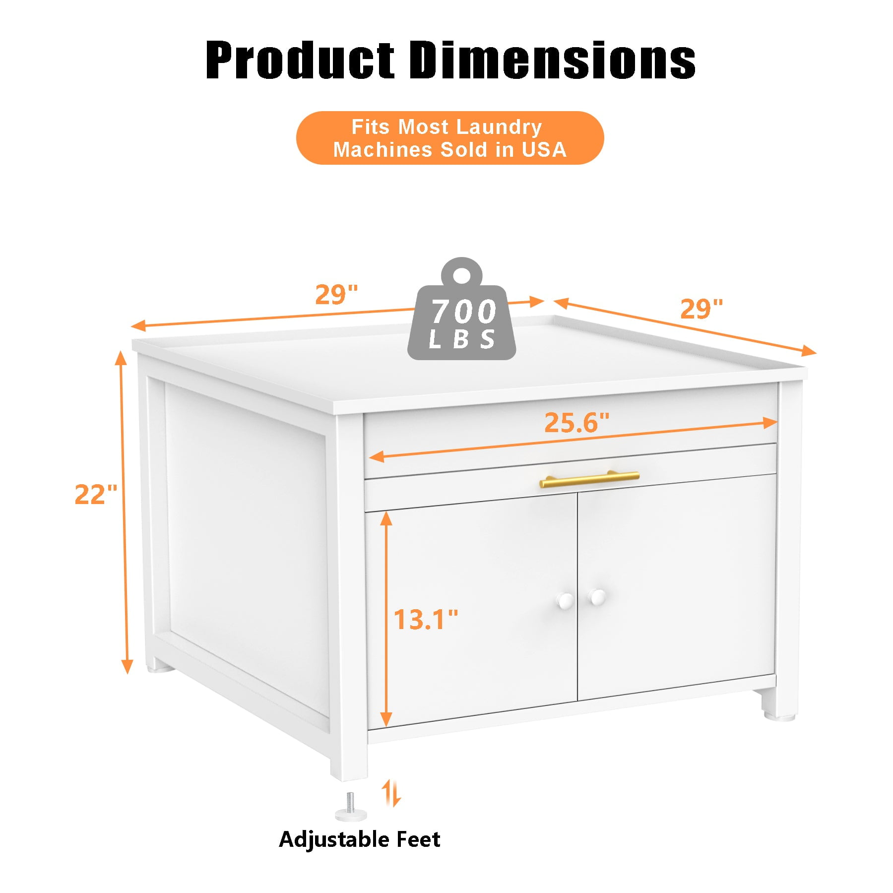 GDLF Heavy Duty Metal Washer Dryer Laundry Pedestal 29" Universal Fit Washing Machine Stand