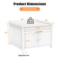 thumbnail image 3 of GDLF Heavy Duty Metal Washer Dryer Laundry Pedestal 29" Universal Fit Washing Machine Stand, 3 of 20