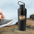 thumbnail image 4 of Willy Wonka And the Chocolate Factory Official Wonka Bar Logoable 18 oz Insulated Water Bottle, Leak Resistant, Vacuum Insulated Stainless Steel with 2-in-1 Loop Cap, 4 of 7