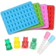 thumbnail image 5 of Silicone Gummy Bear Mold 4-Piece Set with 2 Droppers for Candy Making, 5 of 5