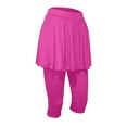 thumbnail image 7 of AKEGAMN Skirted Leggings for Tennis Skorts Gym Tennis Yoga Legging with Skirts, Pink S-3XL, 7 of 7