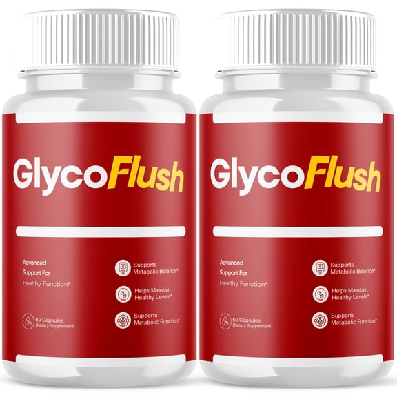 GlycoFlush Blood Balance Support Pills Advanced Formula Vitamin Supplement Glyco Flush 120 Capsules
