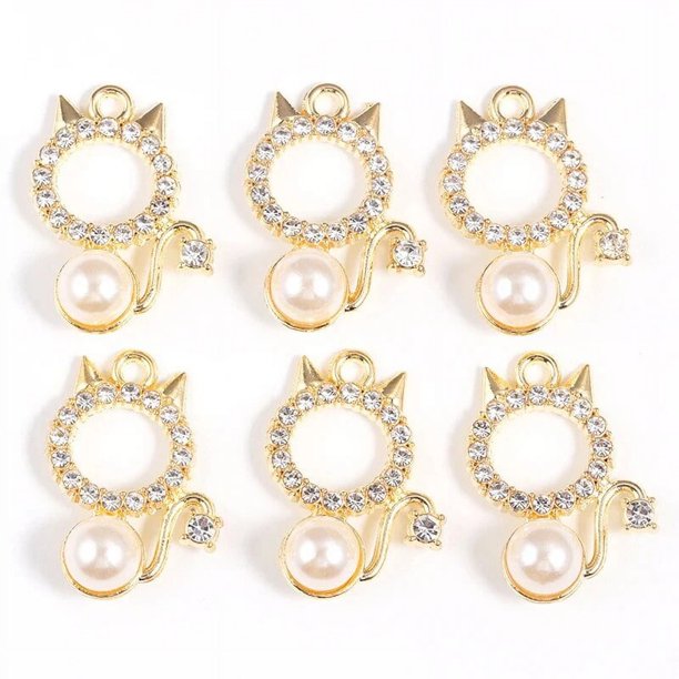 Colgante de aleación de perlas de esmalte de concha de océano colorido para mujer, pulsera, collar, accesorios de fabricación de joyas DIY, venta al por mayor, 10 piezas