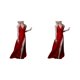 thumbnail image 2 of Ounissouiy Vestido exquisito hermoso mujeres figuras vestidos modelo ropa muñecas simples paño de noche para decorar Type2 NO2, 2 of 6