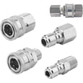 thumbnail image 1 of 3/8 Quick Connect Fittings,Pressure Washer Quick Connect Kit,Stainless Steel Adapter Set Female and Male Thread(4Pieces), 1 of 7
