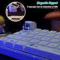 thumbnail image 5 of Custom Keycaps for Esc Key and Tab Key - Magnetic Light Transmission Keycaps - Classic Retro Mechanical Backlit Keyboard Esc Tab Keycap for GK61 GK64 SK87 GH60 PC Gamer ect Most Keyboard, 5 of 7