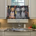 thumbnail image 4 of Dachshund Dogs Kitchen Curtains 24 Inch Length Blackout Thermal Insulating Tier Curtains with Rod Pockets Short Curtains Home for Living Room/Bedroom Home Decor, 4 of 7