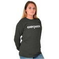 thumbnail image 3 of Female Girl Power Empowering Women Women's Long Sleeve T Shirt Brisco Brands X, 3 of 6