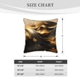thumbnail image 4 of Xecao Luxurious Gold Flow Print Soft Velvet Decorative Throw Pillow Covers, Square Cushion Cases for Bed, Sofa, Living Room, Car, and Indoor Outdoor Use-20"x20", 4 of 8