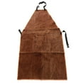 thumbnail image 2 of HILABEE Artificial Leather Work Apron for Welding Apron , Brown cm Brown 90x60cm, 2 of 7