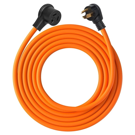 25 ft Dryer Extension Cord, 3-Prong NEMA 10-30P to 10-30R, 30A 250V Heavy Duty Cord for Electric Dryer