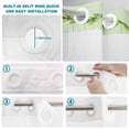 thumbnail image 3 of No Hook Shower Curtain with Built-in Rings - Merry Christmas Washable Waterproof Fabric Bathroom Curtains for Hotel,Rentals, Stall 48 X 72 Inch , Green Christmas Gnome Elf Xmas Balls, 3 of 9