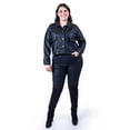 thumbnail image 1 of Chamarra de piel sintética Roman Fashion Tallas Extras 115 Negro, 1 of 6