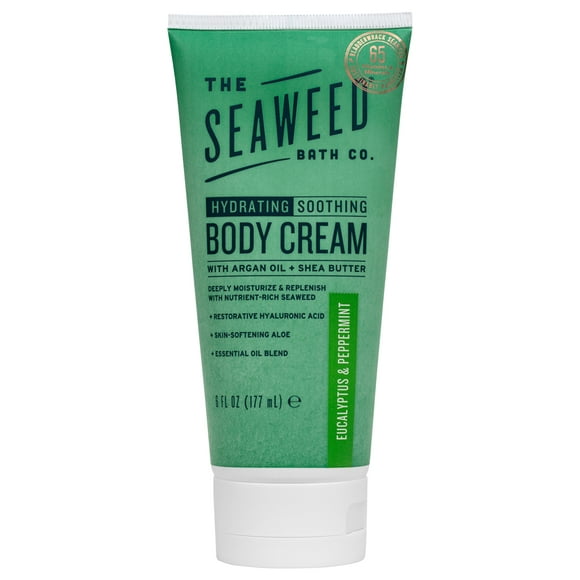 The Seaweed Bath Co. Crème pour le Corps Eucalyptus et Menthe Poivrée 6 oz