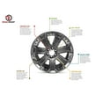 thumbnail image 5 of For Chevrolet Malibu 13-16 17 Inch Silver Machined Aluminum Rim - OE Direct Replacement - Road Ready Car Wheel, 5 of 5